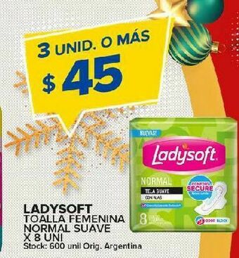 Carrefour Maxi Toallas femeninas ladysoft 8un oferta
