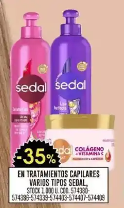 Coto Sedal en tratamientos capilares varios tipos oferta