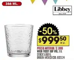 Coto Libbey since 1838 vaso frost dof vid oferta