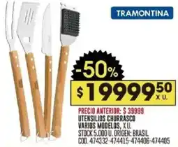 Coto Tramontina utensilios churrasco varios modelos oferta