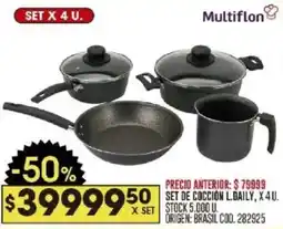 Coto Multiflon set de coccion l.daily oferta