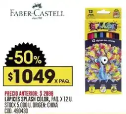 Coto Faber-castell lapices splash color oferta