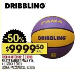 Coto Dribbling pelota basquet fama n°5 oferta