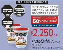 Carrefour Ilolay dulce de leche clasico pote oferta