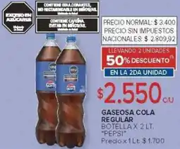 Carrefour Pepsi gaseosa cola regular oferta