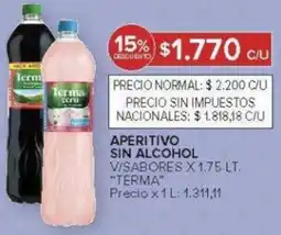 Carrefour Terma aperitivo sin alcohol v/sabores oferta