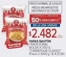 Carrefour Carrefour classic papas bastón tradicional bolsa oferta