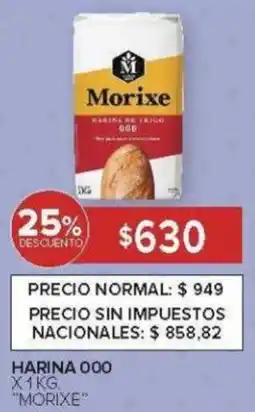 Carrefour Morixe harina 000 oferta