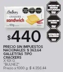 Carrefour Bulnez galletitas tipo crackers oferta