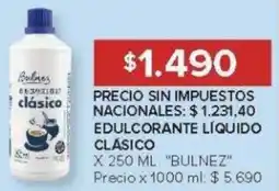 Carrefour Bulnez edulcorante líquido clasico oferta