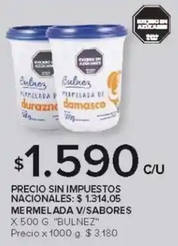 Carrefour Bulnez mermelada v/sabores oferta