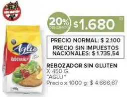 Carrefour Aglu rebozador sin gluten oferta
