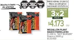 Carrefour Not burger medallón plant based parrillero oferta