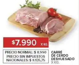 Carrefour Carré de cerdo deshuesado oferta