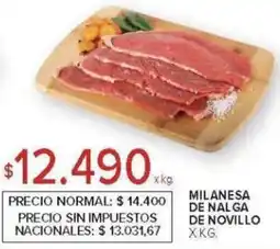 Carrefour Milanesa de nalga de novillo oferta