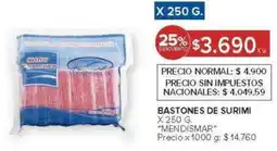 Carrefour Mendismar bastones de surimi oferta