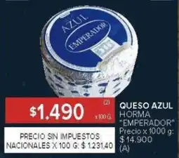 Carrefour Emperador queso azul horma oferta