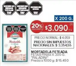 Carrefour Paladini mortadela fete ada fetas finas oferta