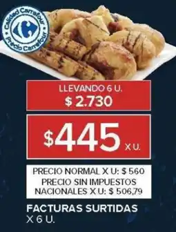 Carrefour Facturas surtidas oferta