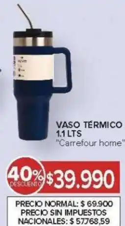 Carrefour Carrefour home vaso térmico oferta