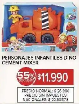 Carrefour Personajes infantiles dino cement mixer oferta