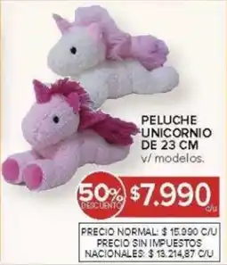 Carrefour Peluche unicornio oferta