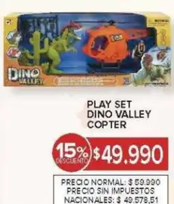 Carrefour Play set dino valley copter oferta