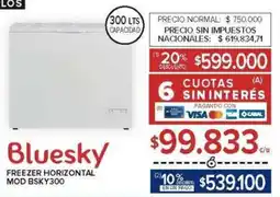 Carrefour Bluesky freezer horizontal oferta