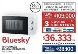 Carrefour Bluesky microondas oferta