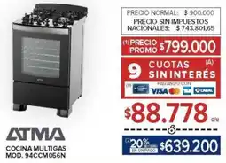 Carrefour Atma cocina multigas oferta