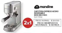 Carrefour Mandine cafetera express acero inoxidable oferta