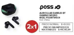 Carrefour Poss auricular earbud bt gaming negro oferta