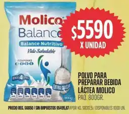 Supermercados Vea Molico polvo para preparar bebida láctea paq. oferta