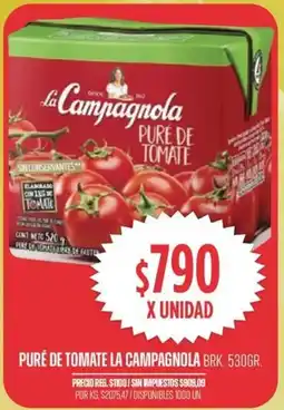 Supermercados Vea La campagnola puré de tomate brk. oferta
