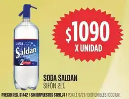 Supermercados Vea Saldan soda sifón oferta