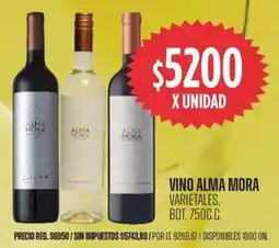 Supermercados Vea Alma mora vino varietales, bot. oferta
