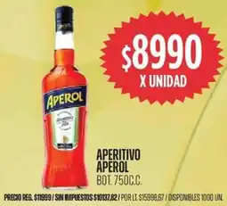 Supermercados Vea Aperol aperitivo bot. oferta