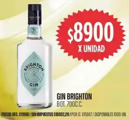 Supermercados Vea Brighton gin bot. oferta