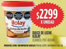 Supermercados Vea Ilolay dulce de leche clásico, pot. oferta