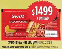 Supermercados Vea Swift salchichas hot dog paq. oferta