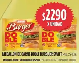 Supermercados Vea Swift medallón de carne doble burguer paq. oferta