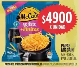 Supermercados Vea Mc cain papas air fryer, paq. oferta