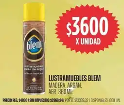 Supermercados Vea Blem lustramuebles madera, argán, aer. oferta