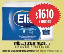 Supermercados Vea Elite pañuelos descartables con algodón oferta