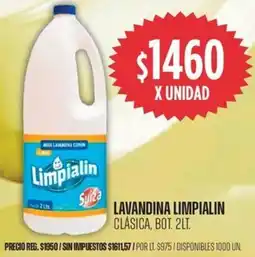 Supermercados Vea Limpialin lavandina clásica, bot. oferta