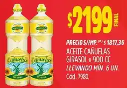 Supermercados Yaguar Cañuelas aceite girasol oferta