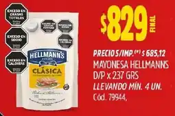 Supermercados Yaguar Hellmann's mayonesa d/p oferta