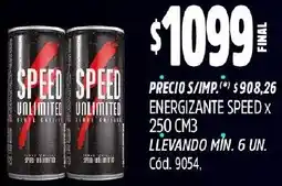 Supermercados Yaguar Speed energizante oferta