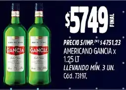 Supermercados Yaguar Gancia americano oferta