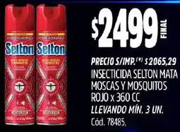 Supermercados Yaguar Selton insecticida selton mata moscas y mosquitos rojo oferta